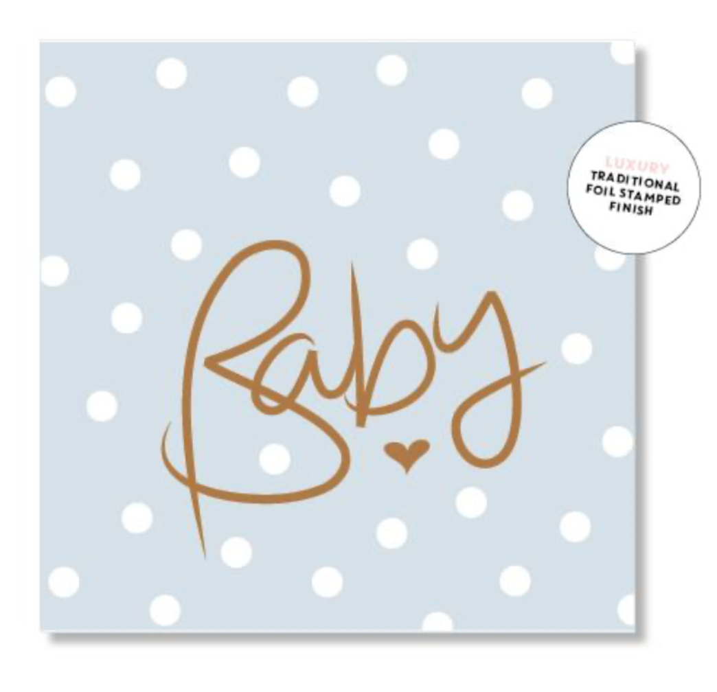 baby gift cards. (three colours available)